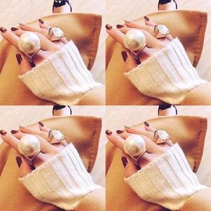 jumbo “pearl” ring